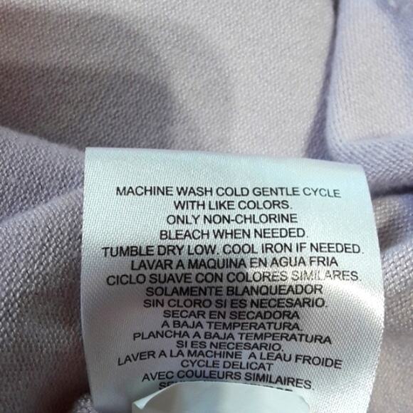 Womens Sz L Purple Lavender Fairy Soft Viscose Blend Long Sleeve Top Ellen Tracy - Picture 11 of 12